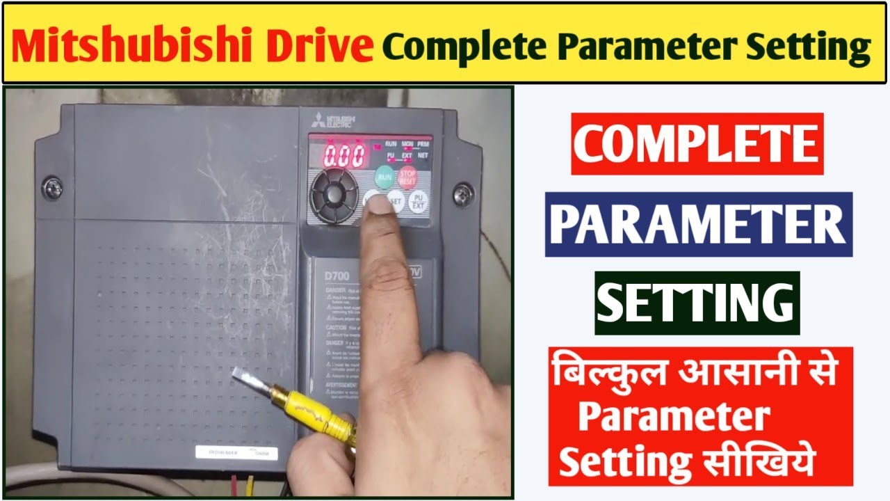 Mitshubishi Drive Complete Parameter Setting! How to Set Mitshubishi Drive Parameter