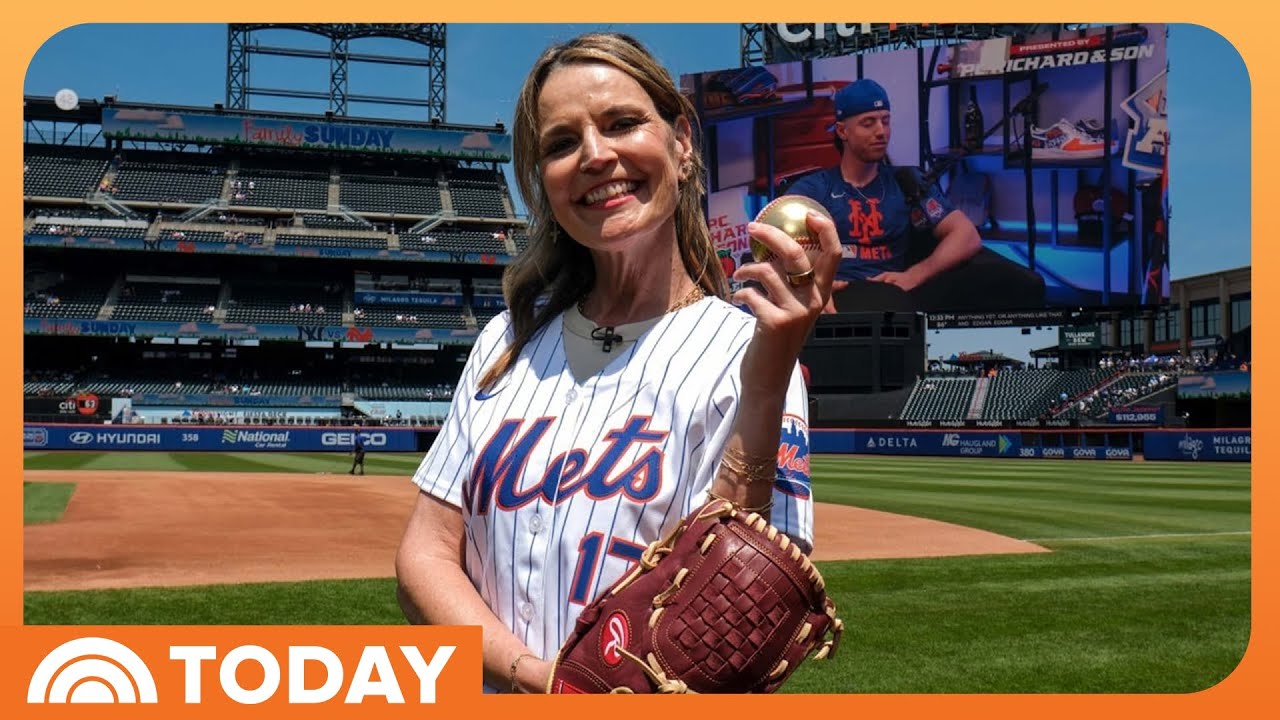 See TODAY's Savannah Guthrie Throw First Pitch at Mets Game