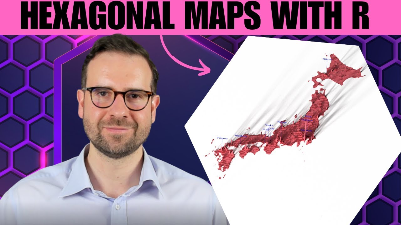 Hex maps of carbon emission with ggplot2 and rayshader in R