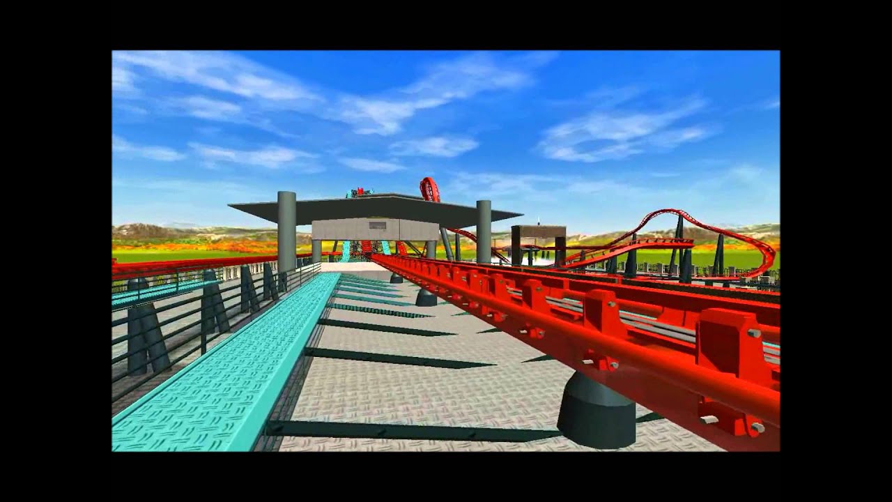 X-Flight @ Six Flags Great America. RCT3