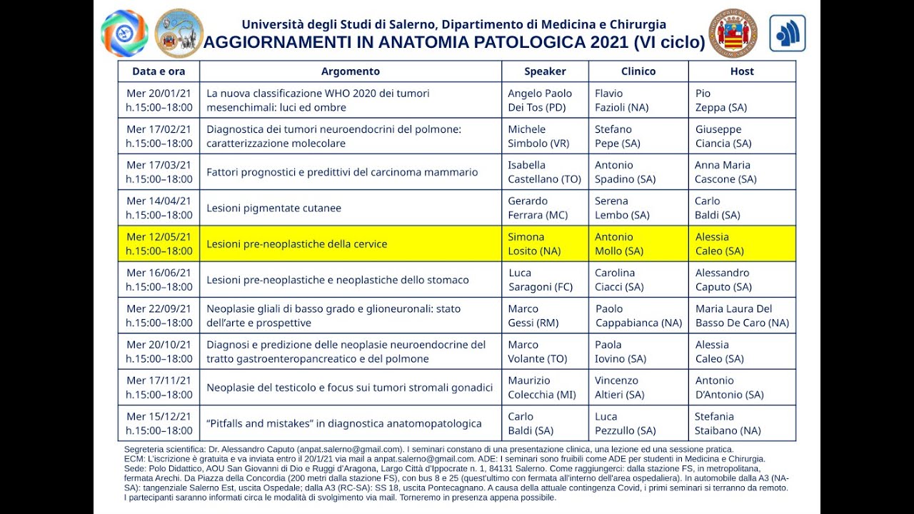 Lesioni preneoplastiche della cervice uterina (Dr.ssa Simona Losito)