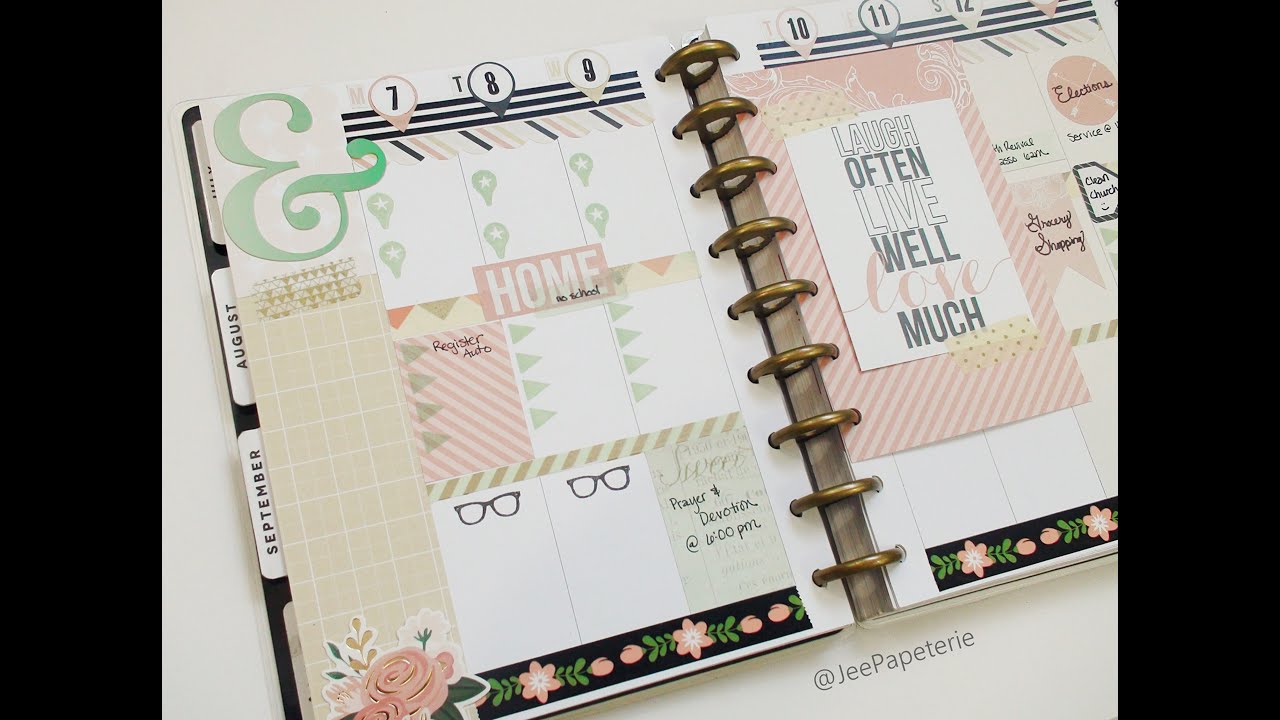 Plan With Me: Ephemera, Scrapbook Page Kit, and Washi (September)