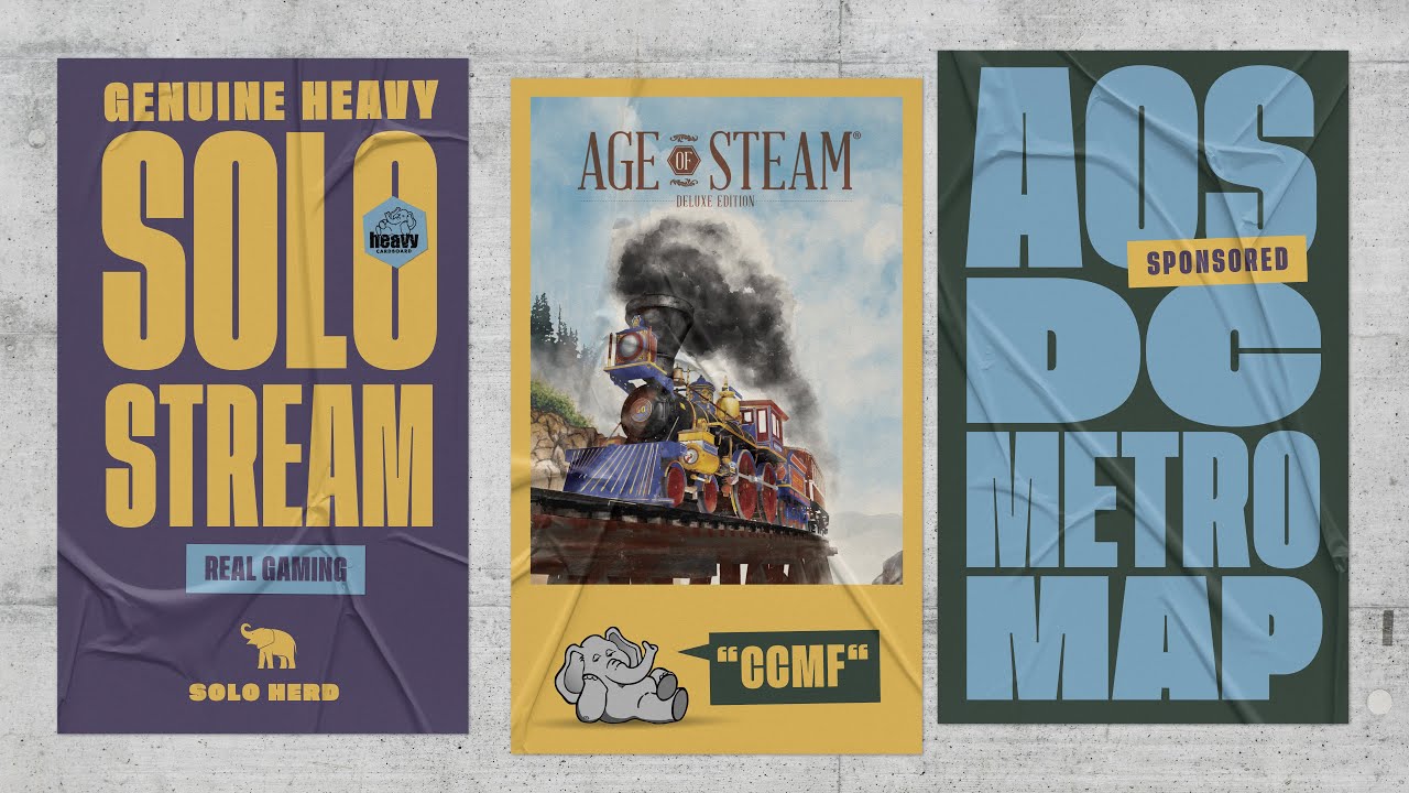 Age of Steam - DC Metro - SOLO Teaching, Play-through, & Round table by Heavy Cardboard