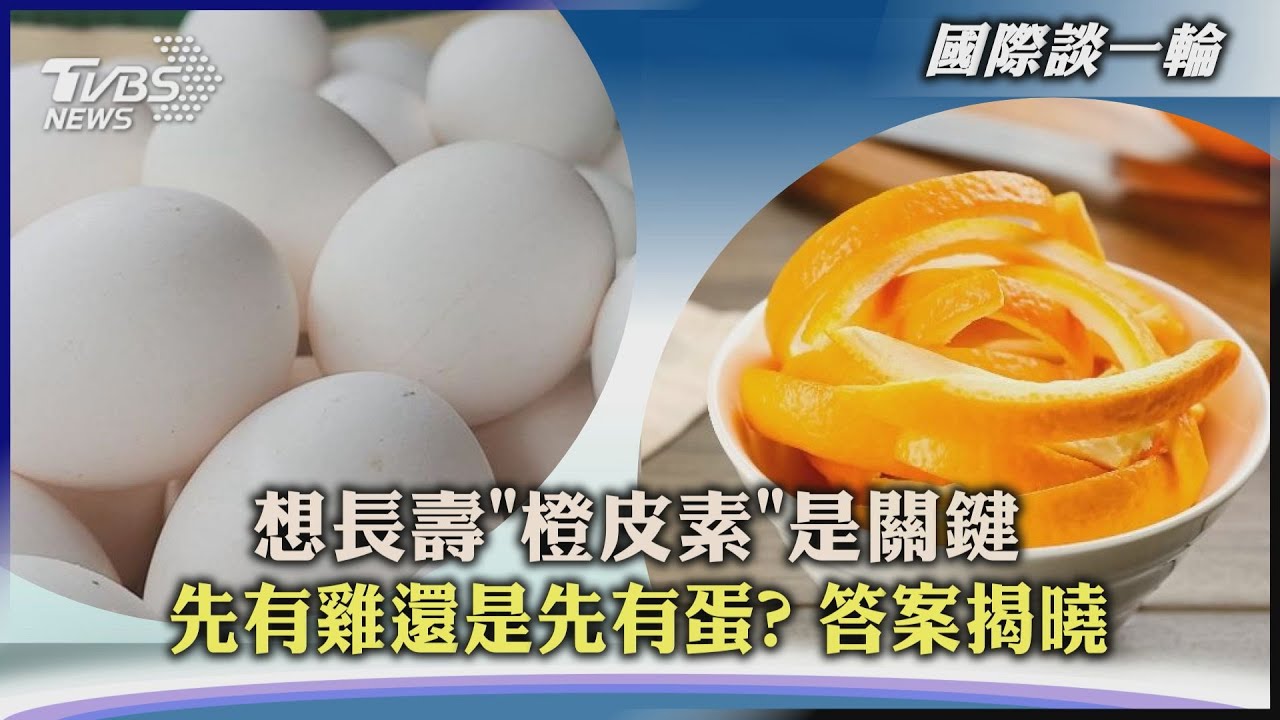 【國際談一輪】想長壽「橙皮素」是關鍵 先有雞還是先有蛋? 答案揭曉｜TVBS新聞 2023.07.21@tvbsnews24live