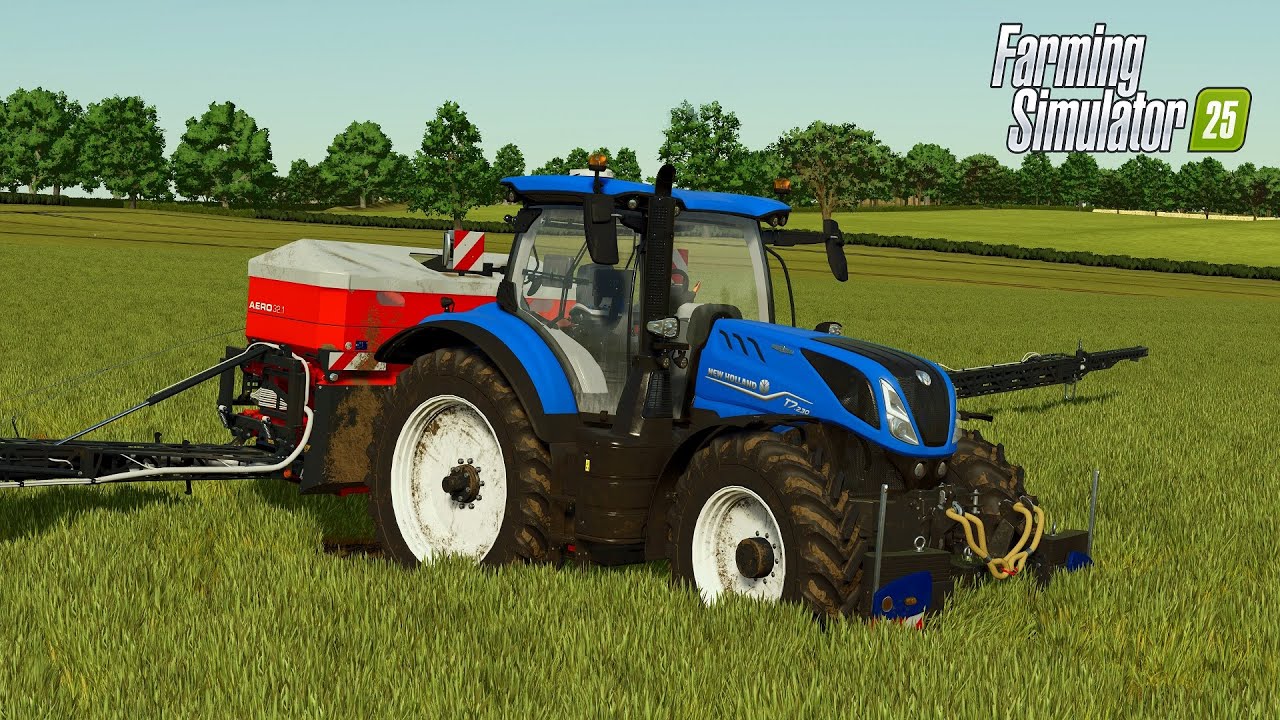 FS25 | NewHolland T7 230 Spreading Fertilizer | Rodmarton Farm Gameplay
