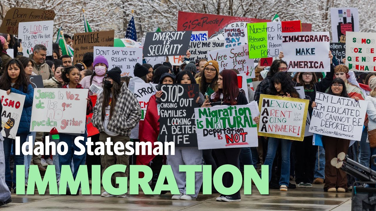 Pro-Immigration Protesters March Around Idaho Statehouse