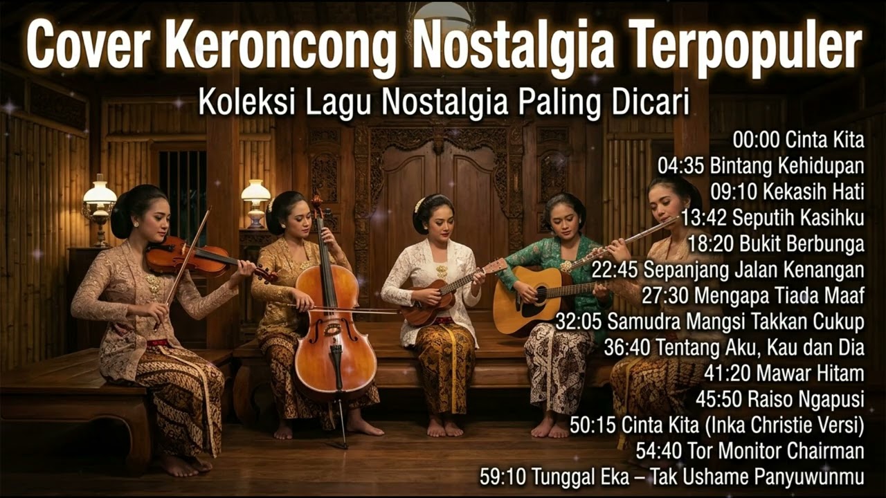 COVER KERONCONG INDONESIA TERBAIK SEPANJANG MASA! 🎶 Lagu Jadul Legendaris Penuh Kenangan
