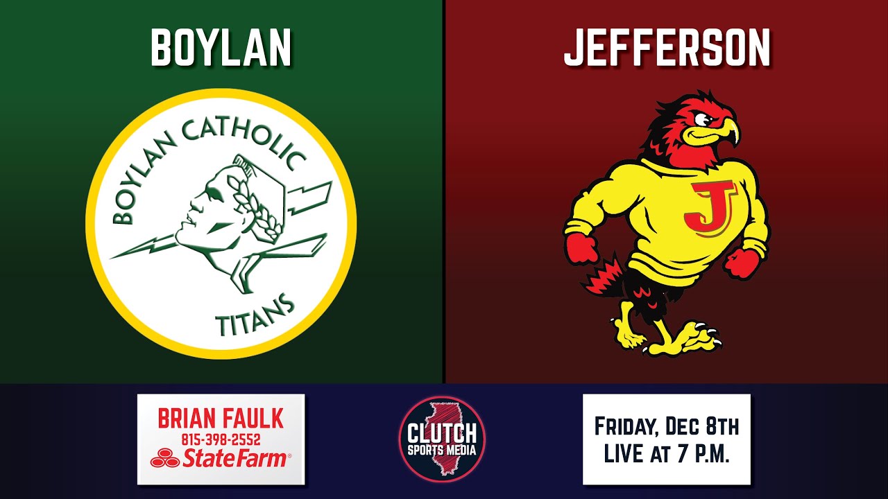 Boylan Titans vs Jefferson J-Hawks - NIC-10 Boys Basketball