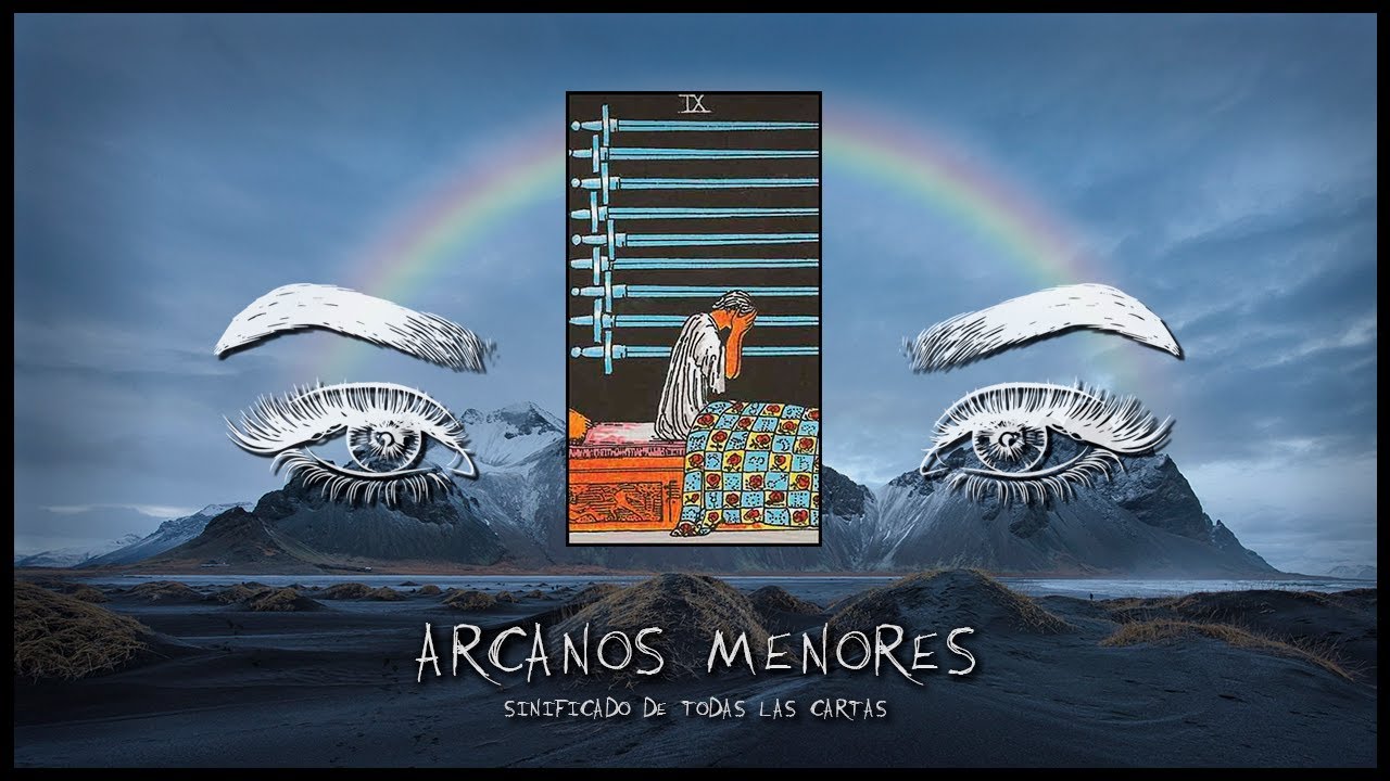 🔸 9 de Espadas Tarot 🔮 Significado y lectura carta Arcano menor | Curso Rider Waite