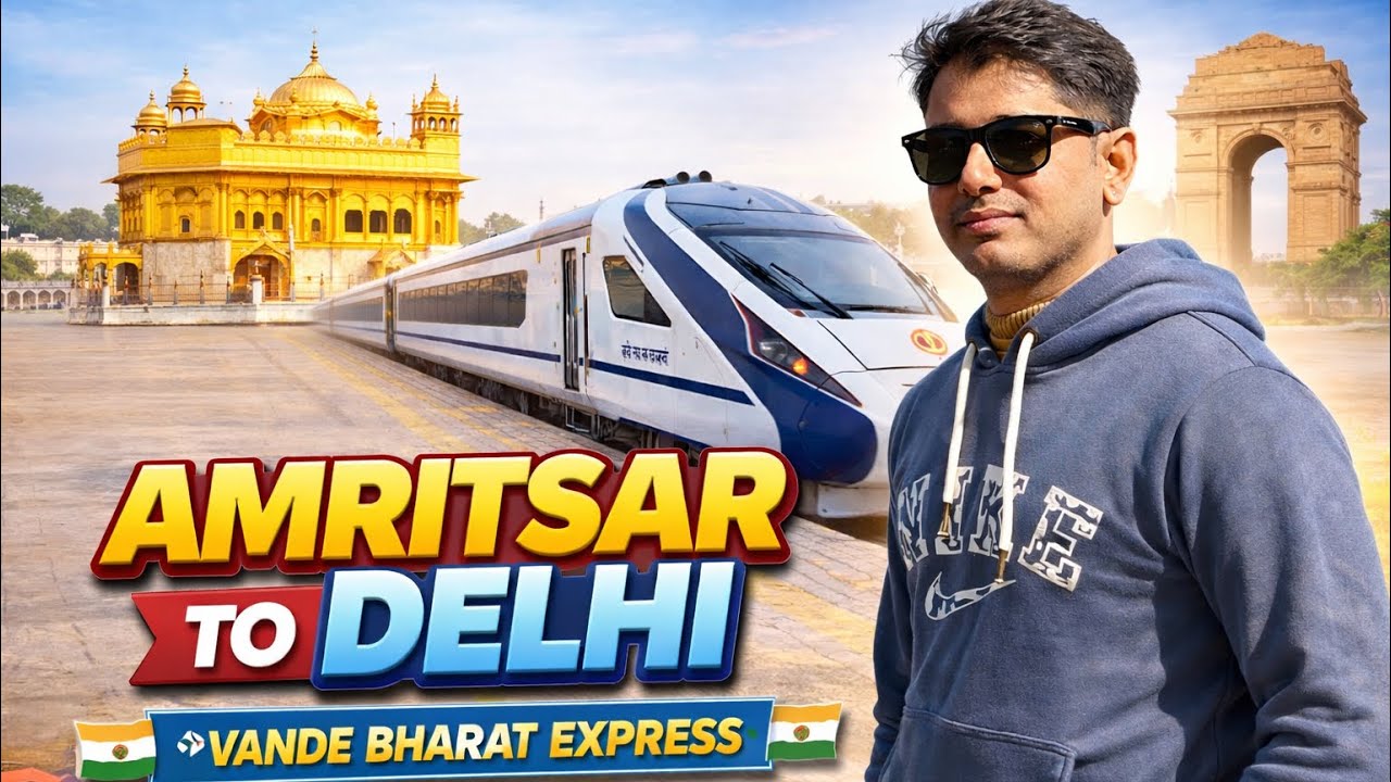 Amritsar to Delhi Vande Bharat Train Journey 🚄 | Full Experience & Review | Amritsar trip final day