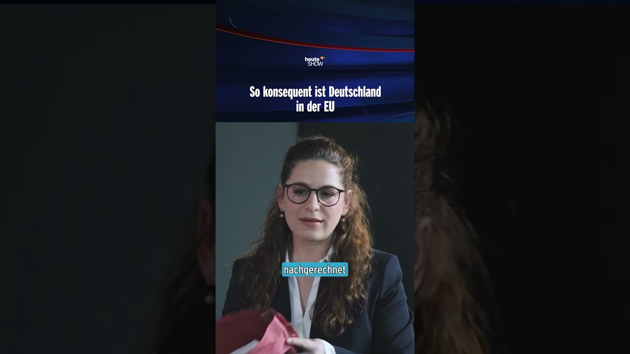 So konsequent ist Deutschland in der EU | heute-show #shorts