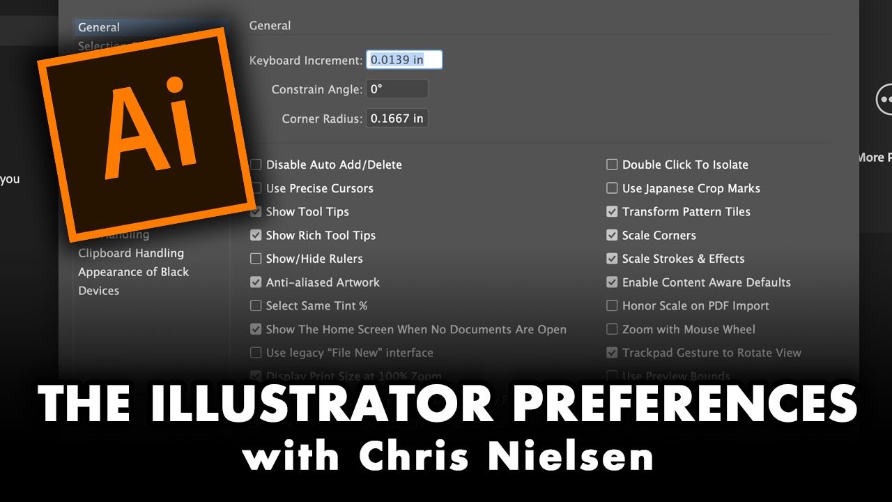 Ai - Chapter 2 - My Suggestions for SETTING YOUR ILLUSTRATOR PREFERENCES