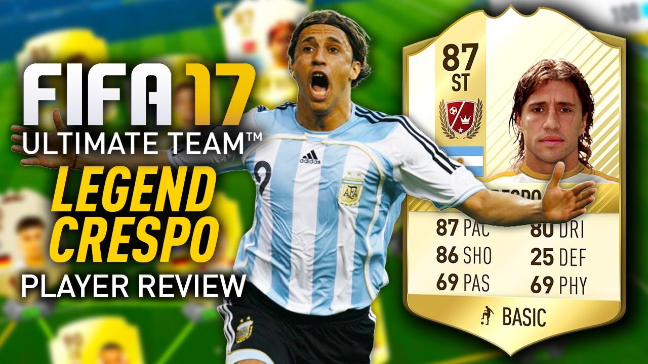 FIFA 17 HERNAN CRESPO (87) *LEGEND* PLAYER REVIEW! FIFA 17 ULTIMATE TEAM!