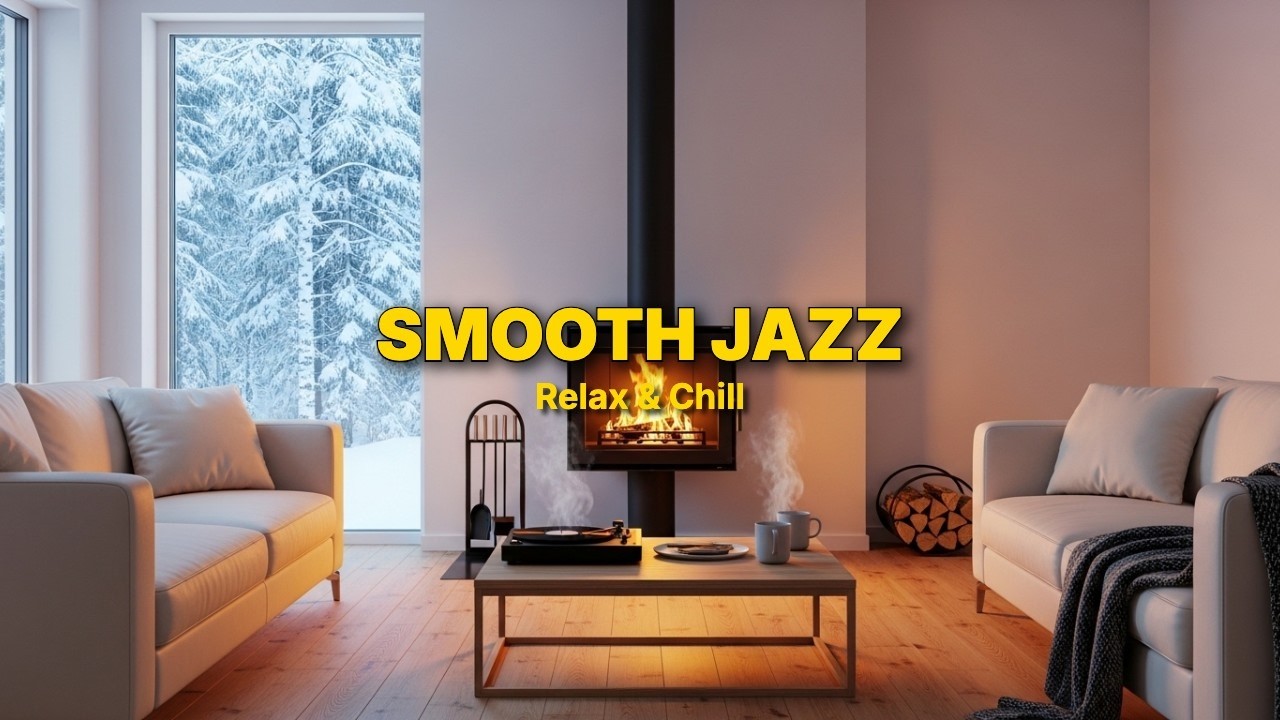 Warm Winter Café Jazz ❄️ Slow & Smooth Lounge Ambience