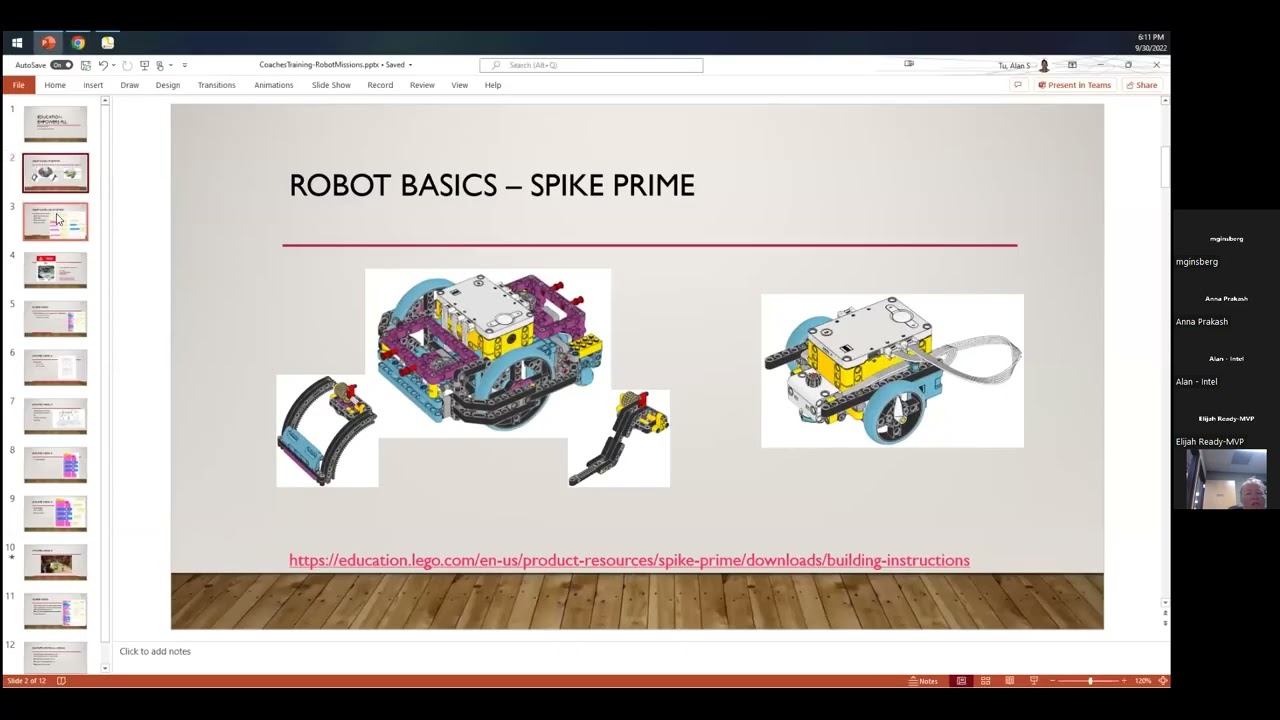 Spike Prime Programing  SuperPowered Guided Mission by Coach Alan -Education Empowers Inc