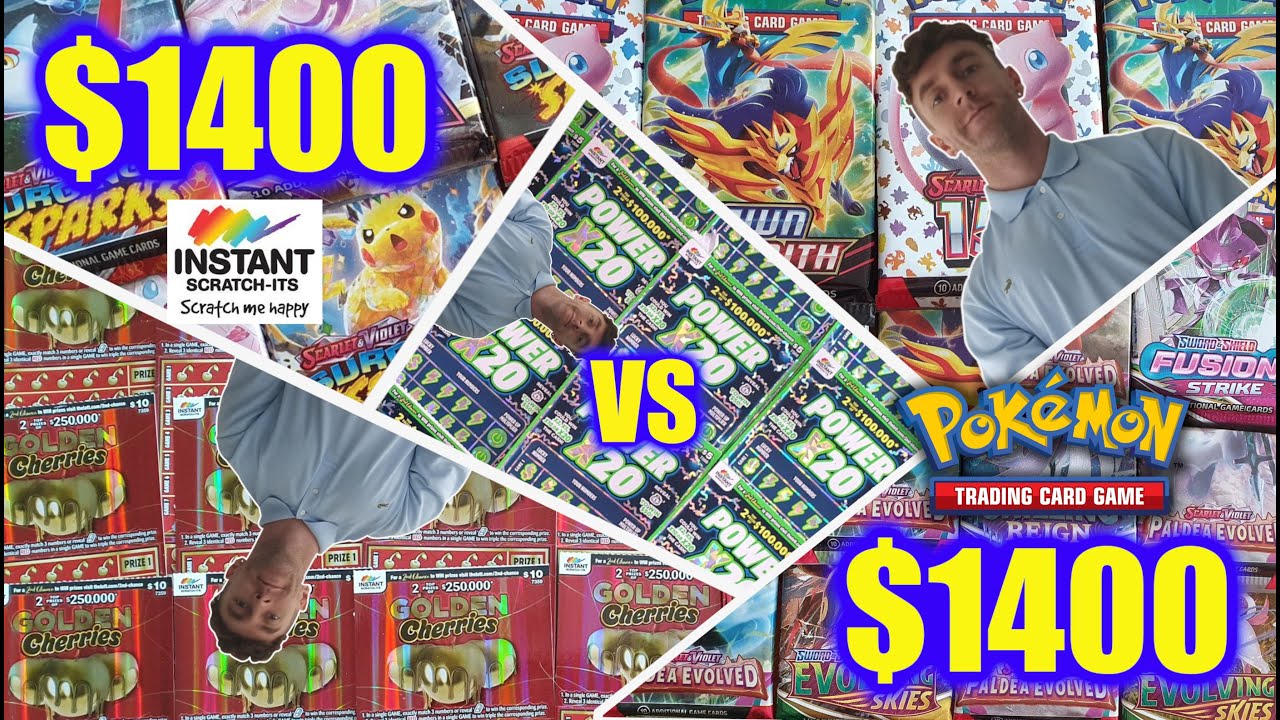 --WHICH WILL RETURN MORE VALUE??-- $1400 Scratchies VS $1400 Worth of Pokemon Booster Packs