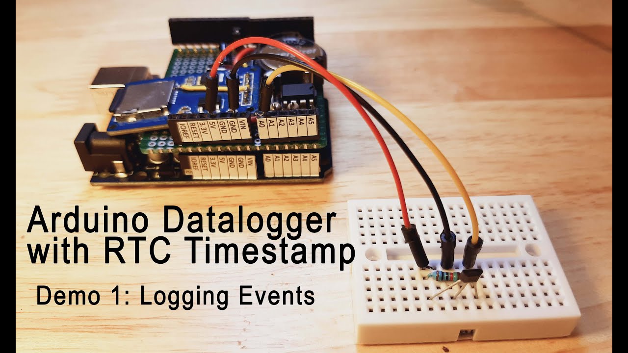 Arduino Data Logger Shield with RTC Time Stamp || Demo 1 of 4 || Hall effect door sensor