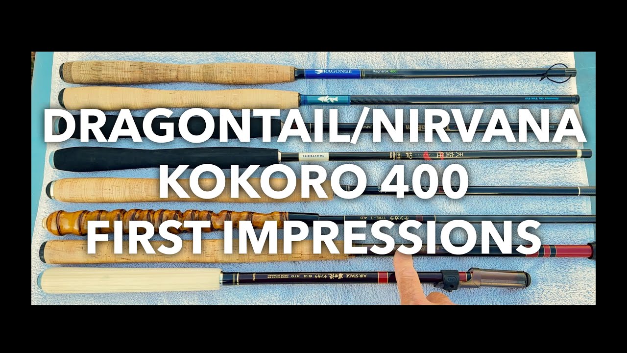 Удилище Kokoro 400 tenkara, сравнение с другими удилищами длиной 4 м, ловля рыбы нахлыстом tenkar...