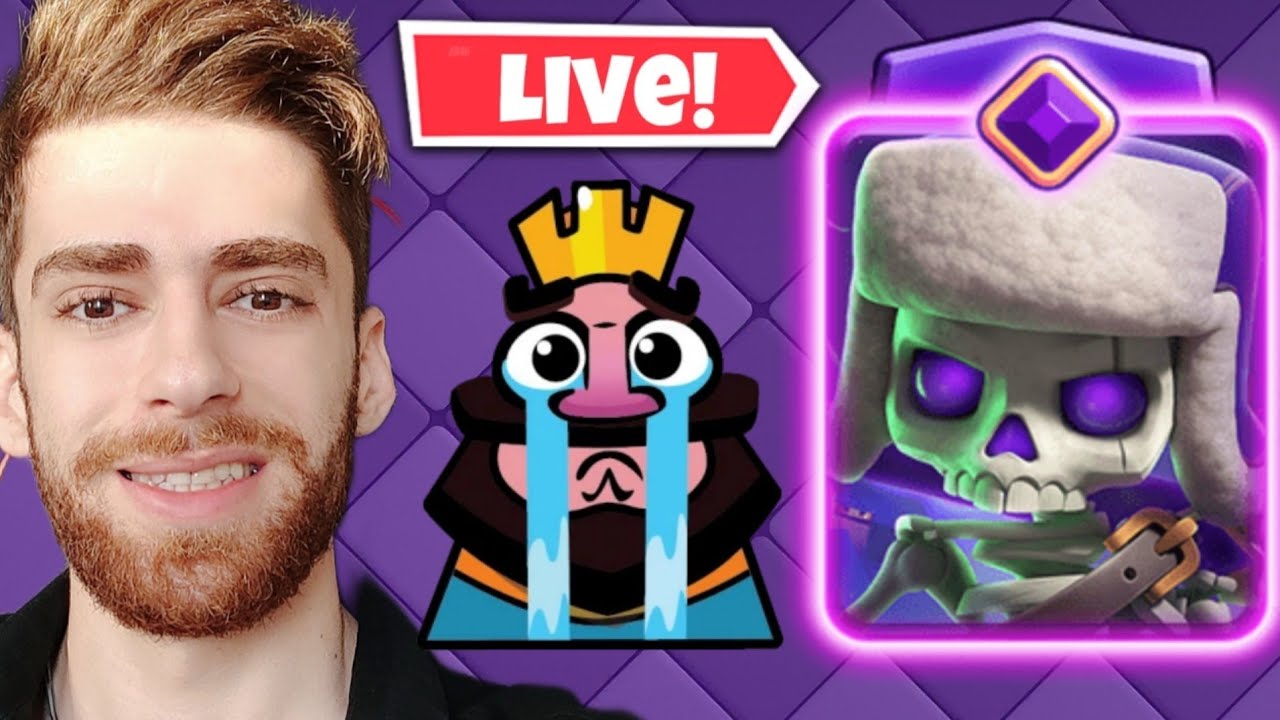 لایو استریم گرند چلنج کلش رویال با ولف سفید ناز 😂💪🏻