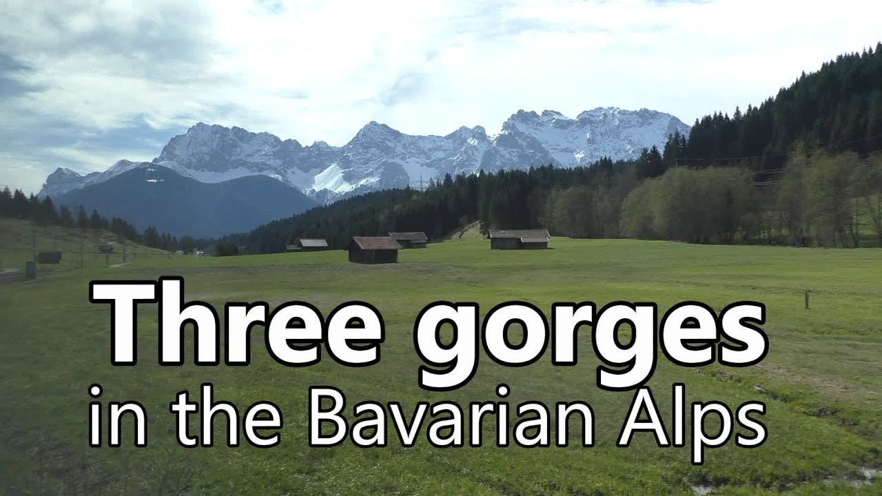 3 gorges. Bavarian Alps. 3 ущелья. Баварские Альпы HD.
