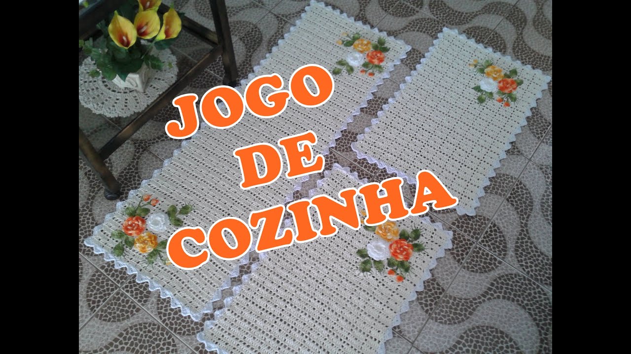 JOGO DE COZINHA SIMPLES E FÁCIL- CROCHÊ FÁCIL #edilenefitipaldi