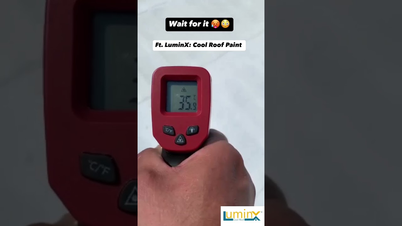 &ldquo;Temperature toh kam hoga hi&rdquo; - LuminX: Cool Roof Paint ✅ #shorts #roof #transformation #luminx