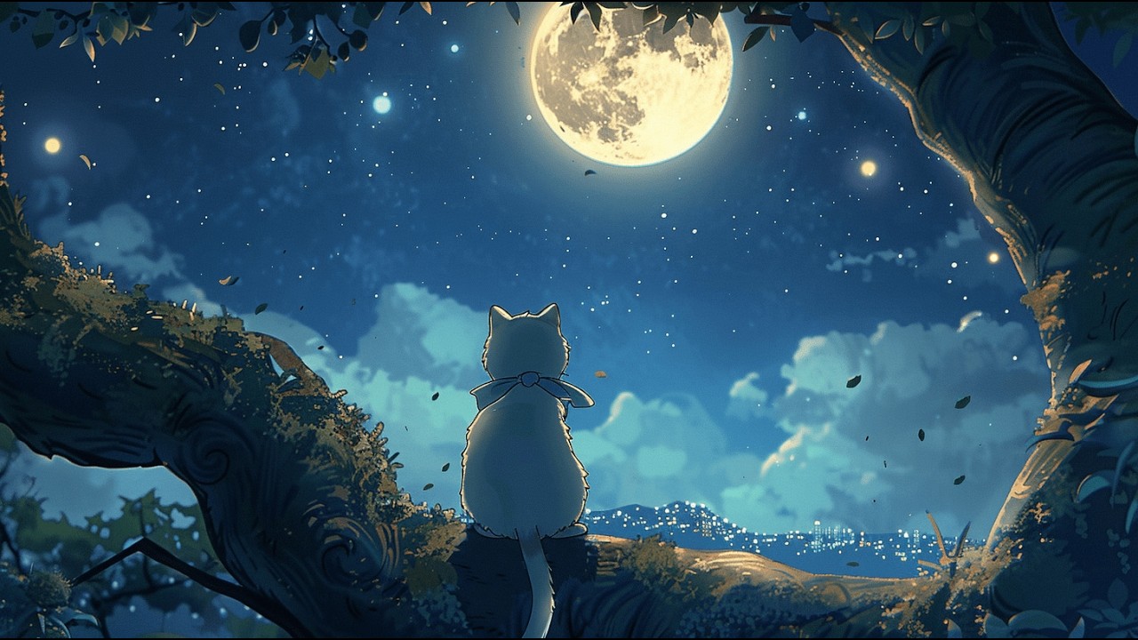 Under the Midnight Moon 🌕 | Gentle Jazz Piano for Deep Night Focus