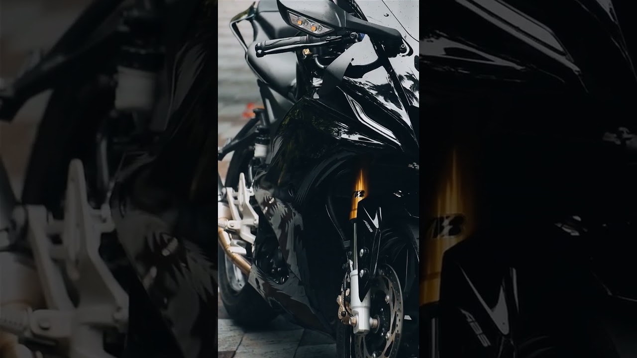 R15 v4 black  calor  modify 🖤❣️#bikeride #r15v4 #sorts #trending #viral #black #modified #v4rider