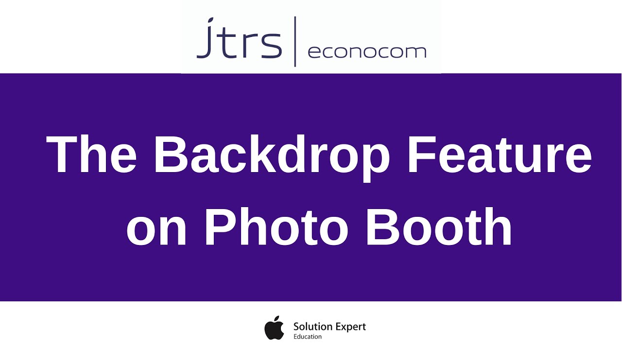 How to use the Mac Backdrop Feature on Photo Booth