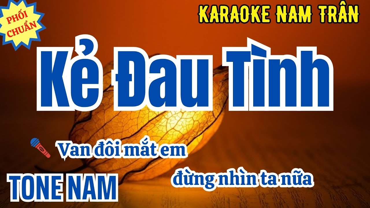Karaoke Kẻ Đau Tình Tone Nam | Nam Trân