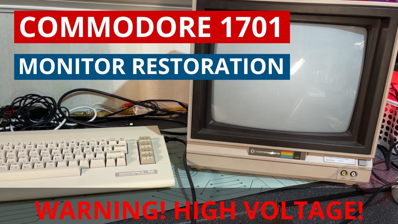Commodore 1701 CRT monitor restoration - Fixing up this great C64 CRT monitor from the 80's!