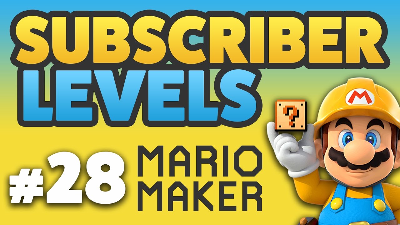 Super Mario Maker - Subscriber Levels [#28] - LAVA DRAGONS!