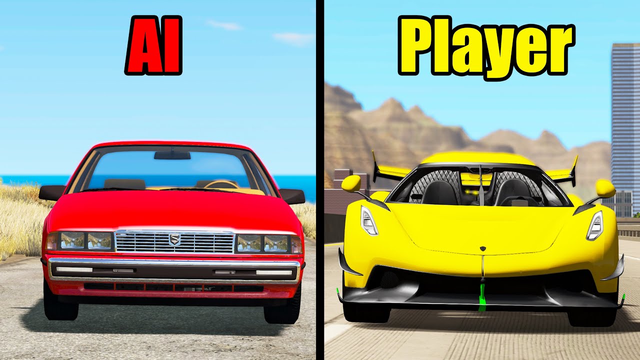 AI vs Players (Cars edition) #4 - Beamng drive