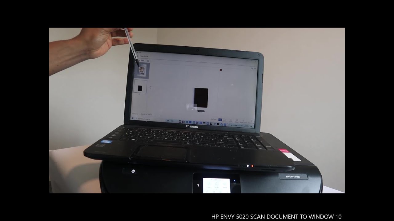 HP ENVY 5020  ALL IN ONE PRINTER LEARN HOW TO SCAN  DOCUMENT TO WINDOW 10