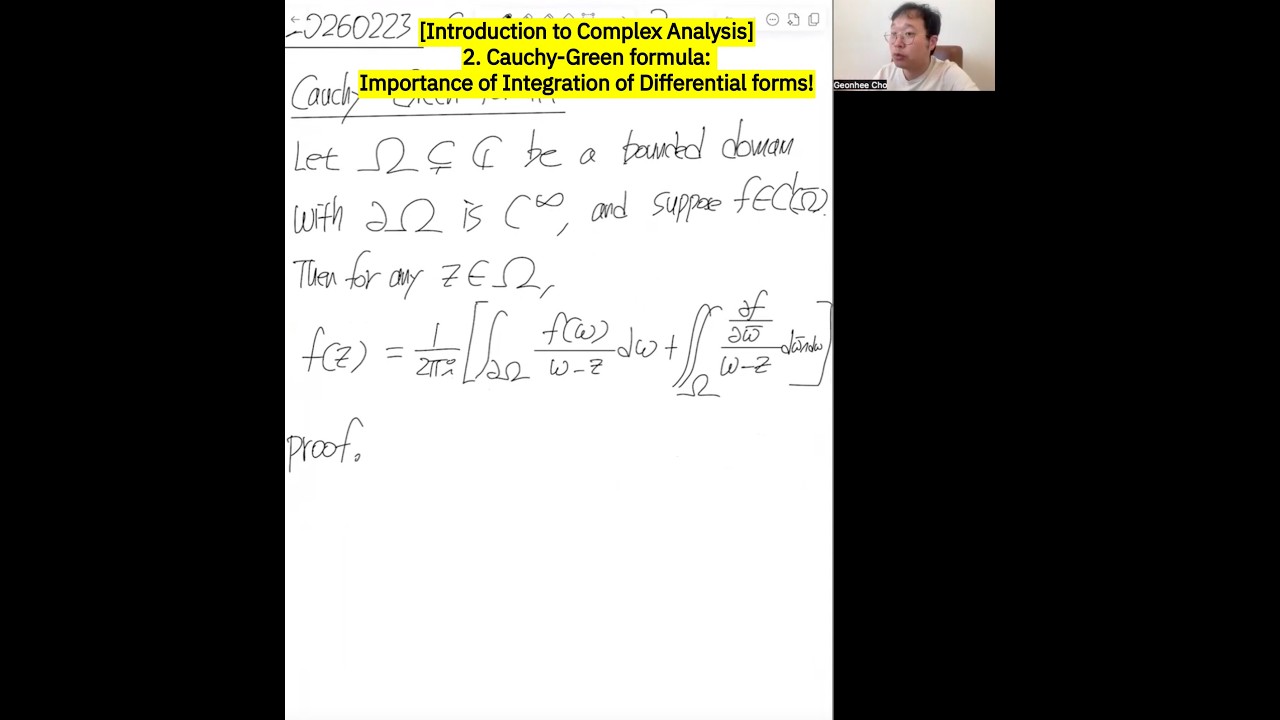 [Introduction to Complex Analysis] 2. Cauchy-Green formula
