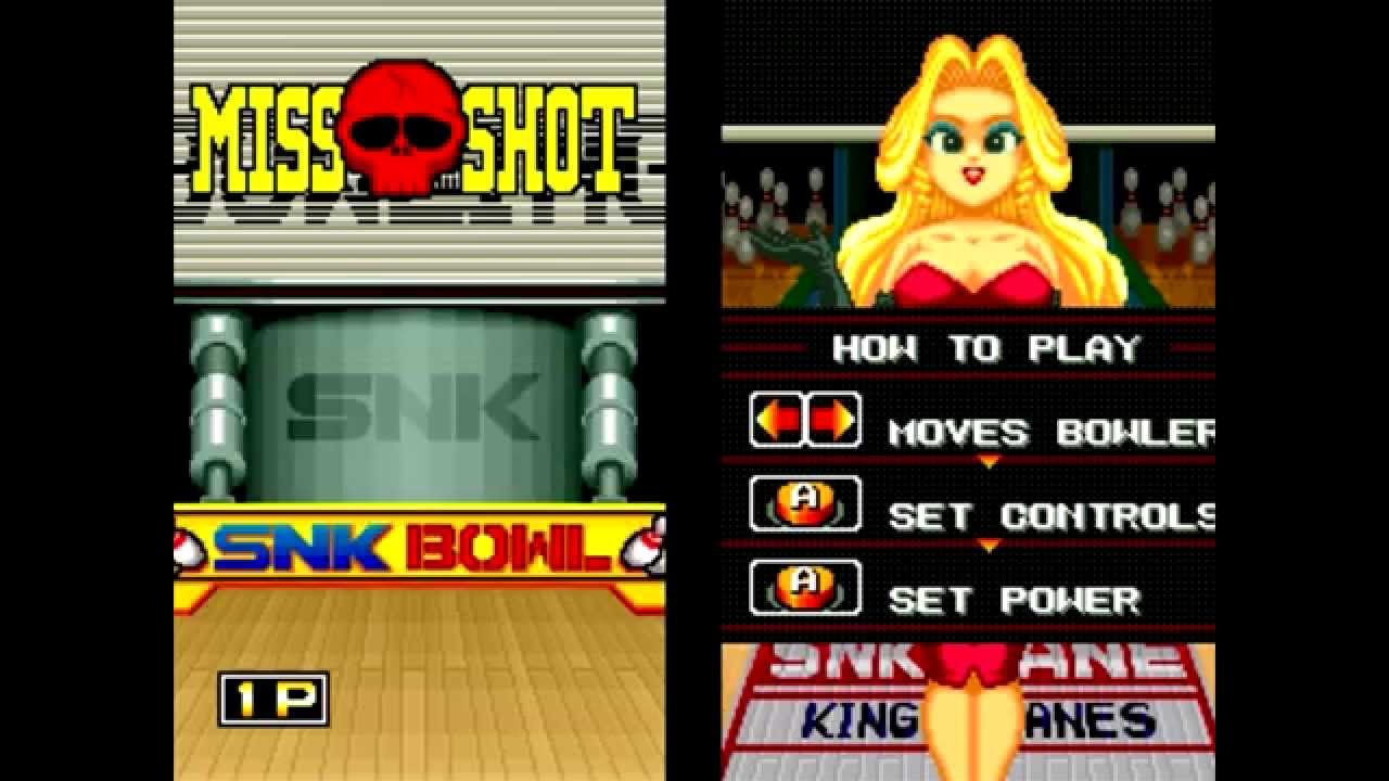 LEAGUE BOWLING [NeoGeo] [SNK] [Gameplay]