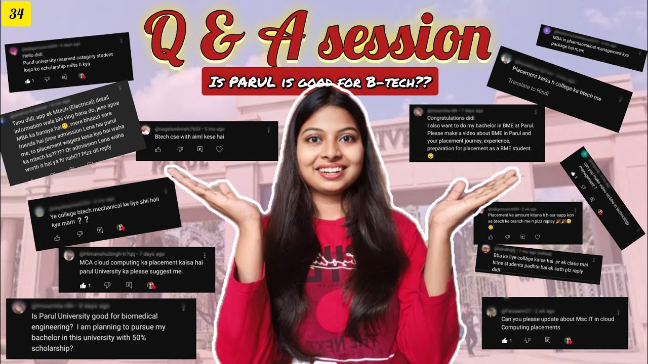Q & A session|| is PU is gd for B-tech❓ how's the placement ❓ package ❓ campus❓