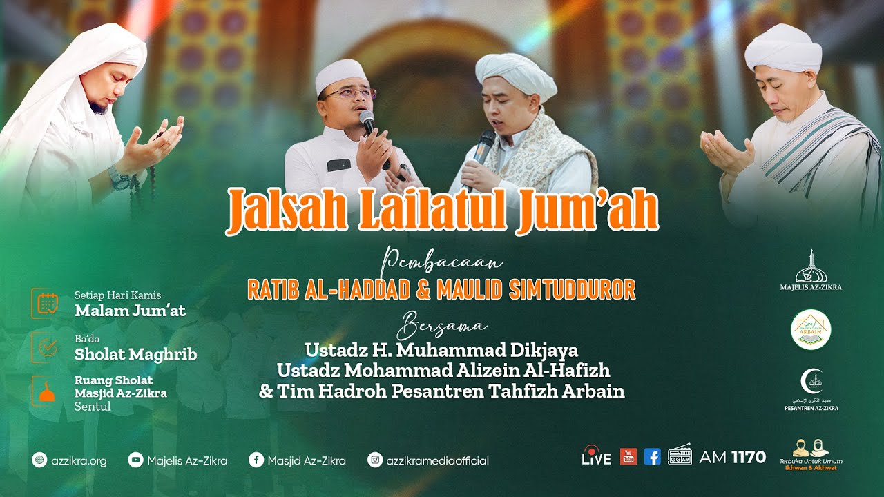 🔴 LIVE JALSAH LAILATUL JUM'AH PEMBACAAN RATIB & MAULID SIMTUDDUROR