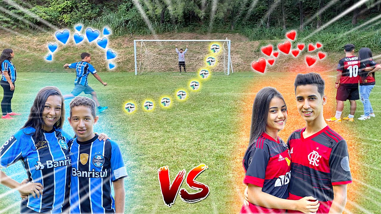 DESAFIO 2 vs 2 COM AS NAMORADAS!! QUEM É O MELHOR CASAL?? DESAFIOS DE FUTEBOL ‹ Rikinho ›