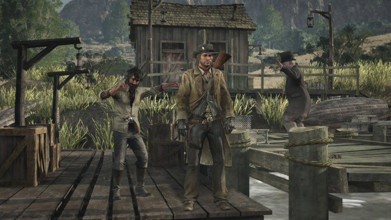 Red Dead Redemption - Marston Receives A Warm Welcome On His Way South to Mexico (Xbox Gameplay)