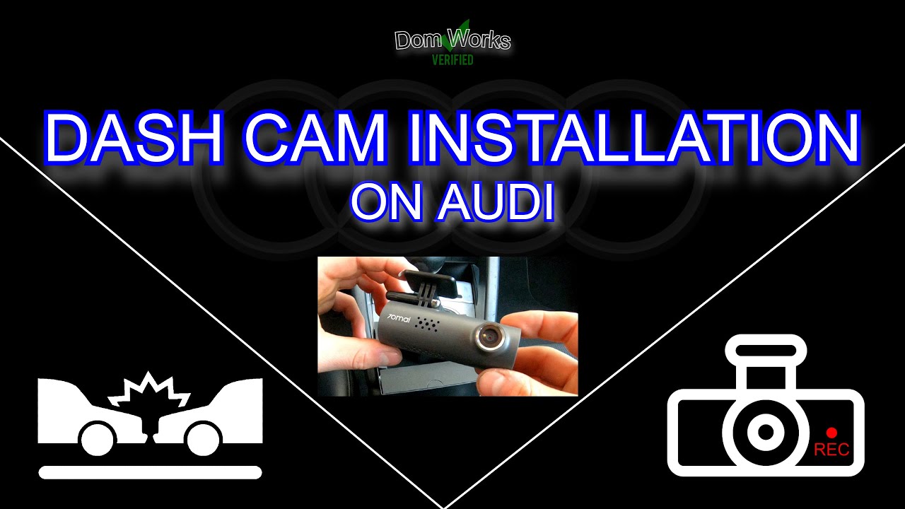DASH CAM Installation on AUDI - 70mai TEST [+links] [AUDI A3 8P]