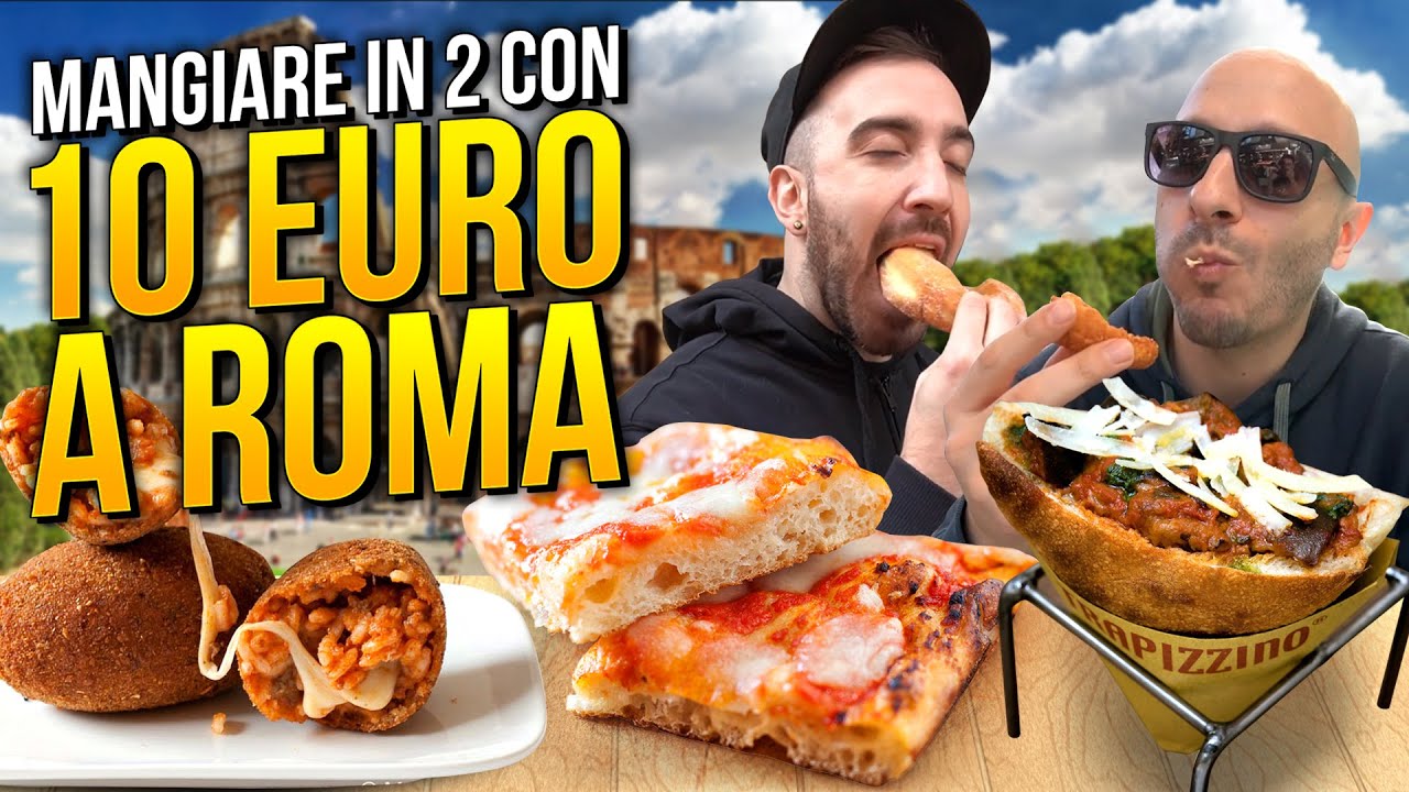 10 EURO CHALLENGE: MANGIARE IN DUE a ROMA con 10 EURO!