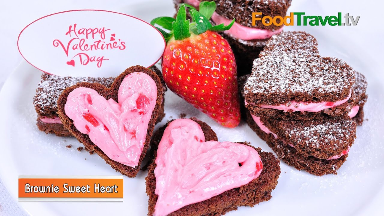 บราวนี่หัวใจแห่งรัก | Brownie Sweet Heart | เมนูวันวาเลนไทน์ l FoodTravel
