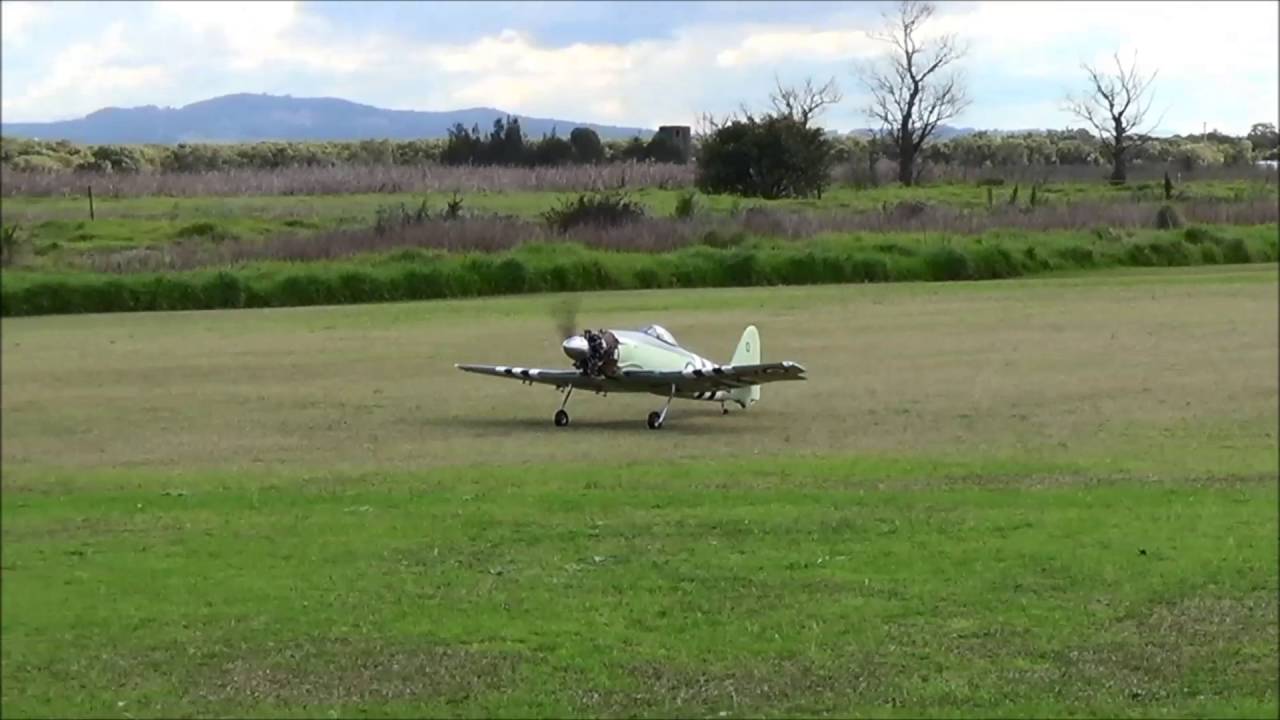95inch Sea Fury with Moki 150 radial engine - Maiden flight