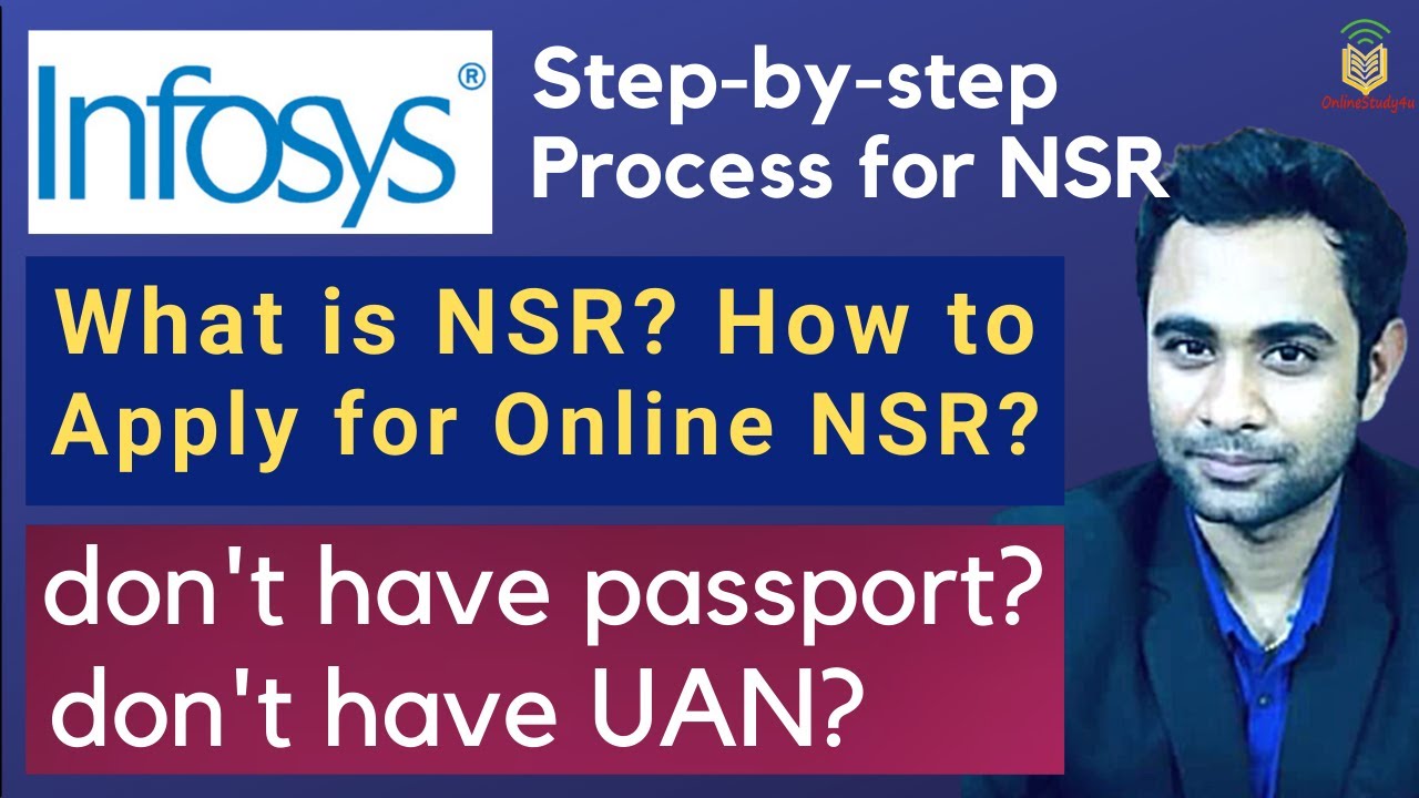 Infosys/TCS/Capgemini How to Apply for NSR | Step-By-Step process to Apply for NSR | Passport, UAN