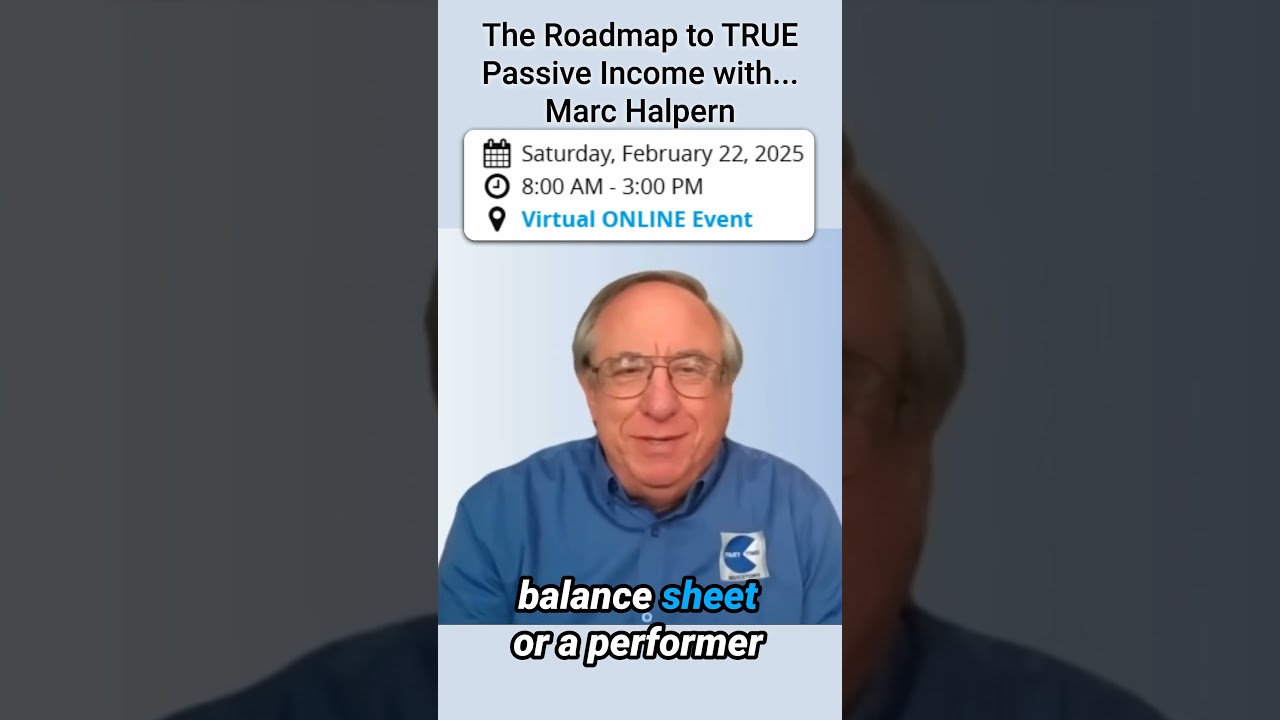 Online Masterclass: The Roadmap to Passive Income With Marc Halpern, Ph.D.