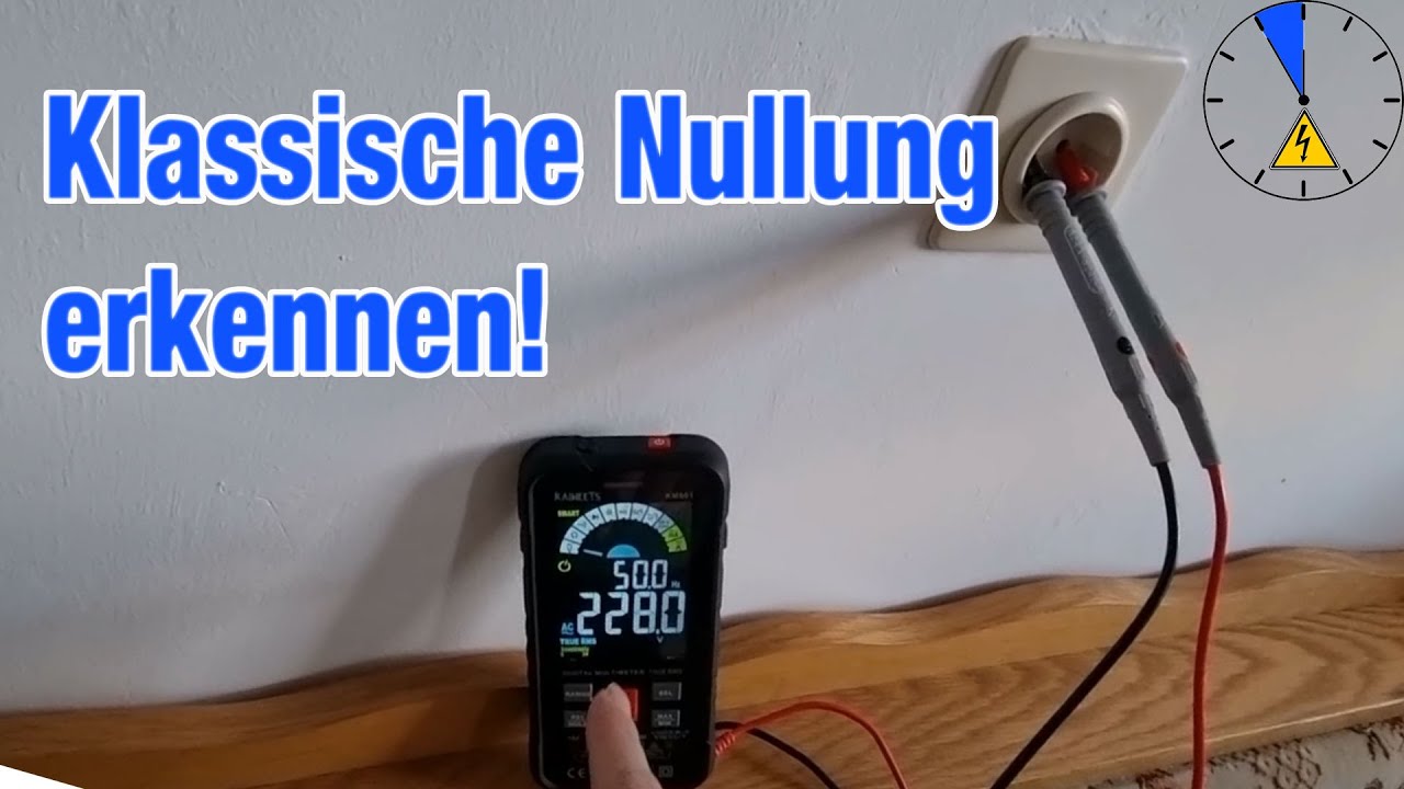 Klassische Nullung mit dem Multimeter erkennen