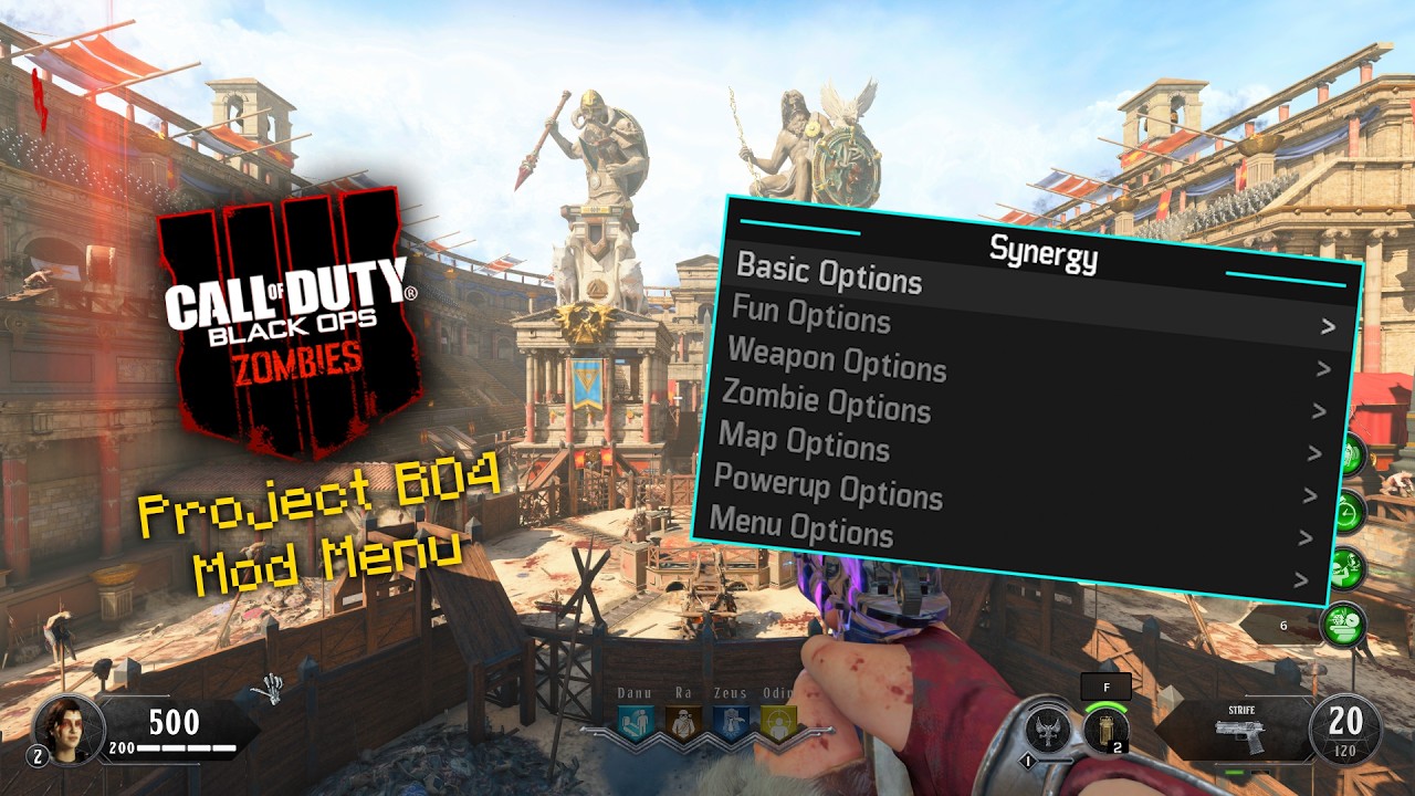 Black Ops 4 Zombies | Synergy GSC Mod Menu Showcase | Project BO4