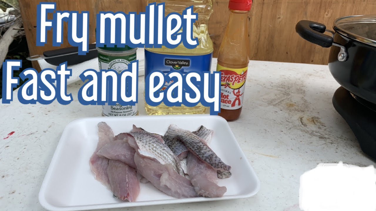 Frying fresh mullet easy and fast