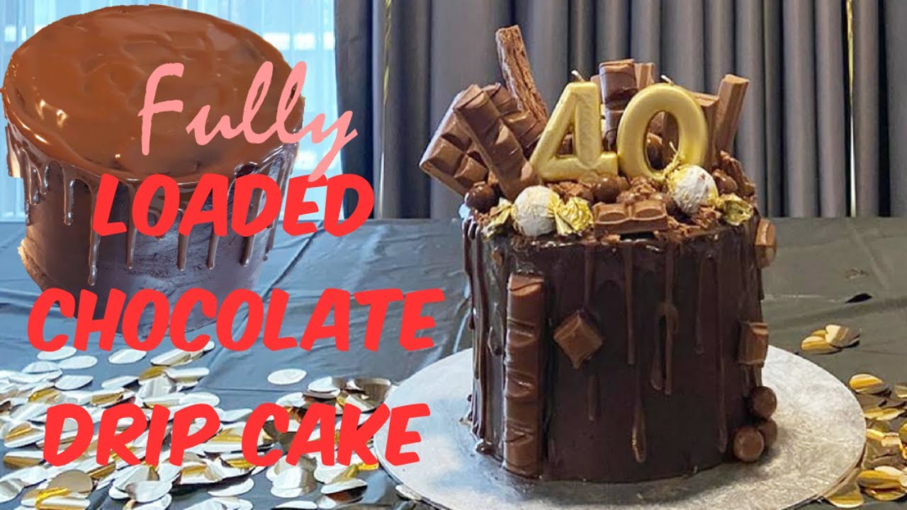 Fully Loaded Chocolate Drip Cake Tutorial | How To Decorate